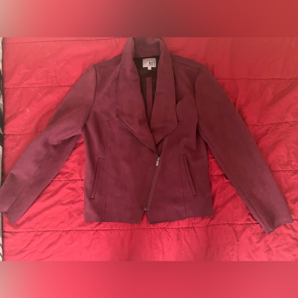 Red  Zip-Front Jacket